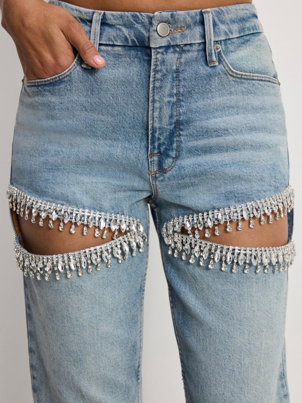 Good American Icon Straight-Leg Jeans